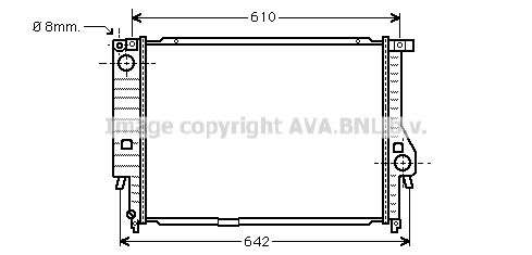 AVA QUALITY COOLING Радиатор, охлаждение двигателя BW2132